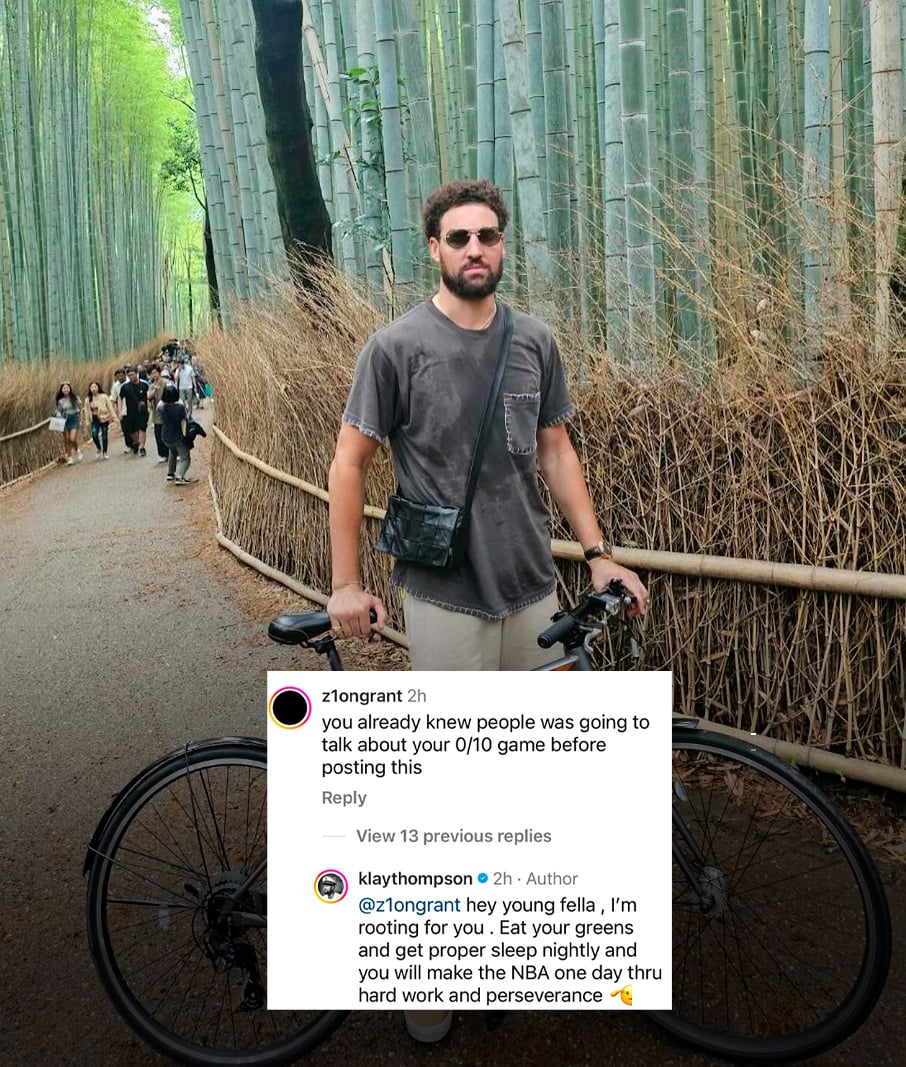 Klay Thompson Politely Claps Back At Fan Who Tried To Mock Him For 0-10 Game