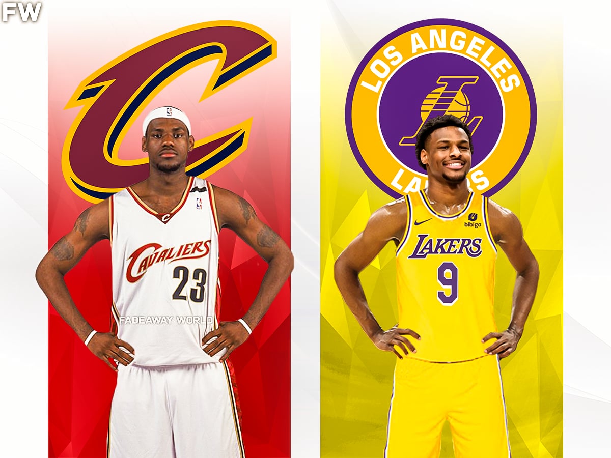 LeBron James (2003 No. 1 Pick) & Bronny James (2024 No. 55 Pick)