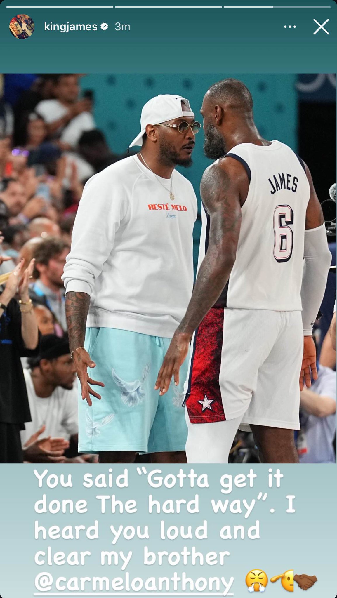 LeBron James Carmelo Anthony