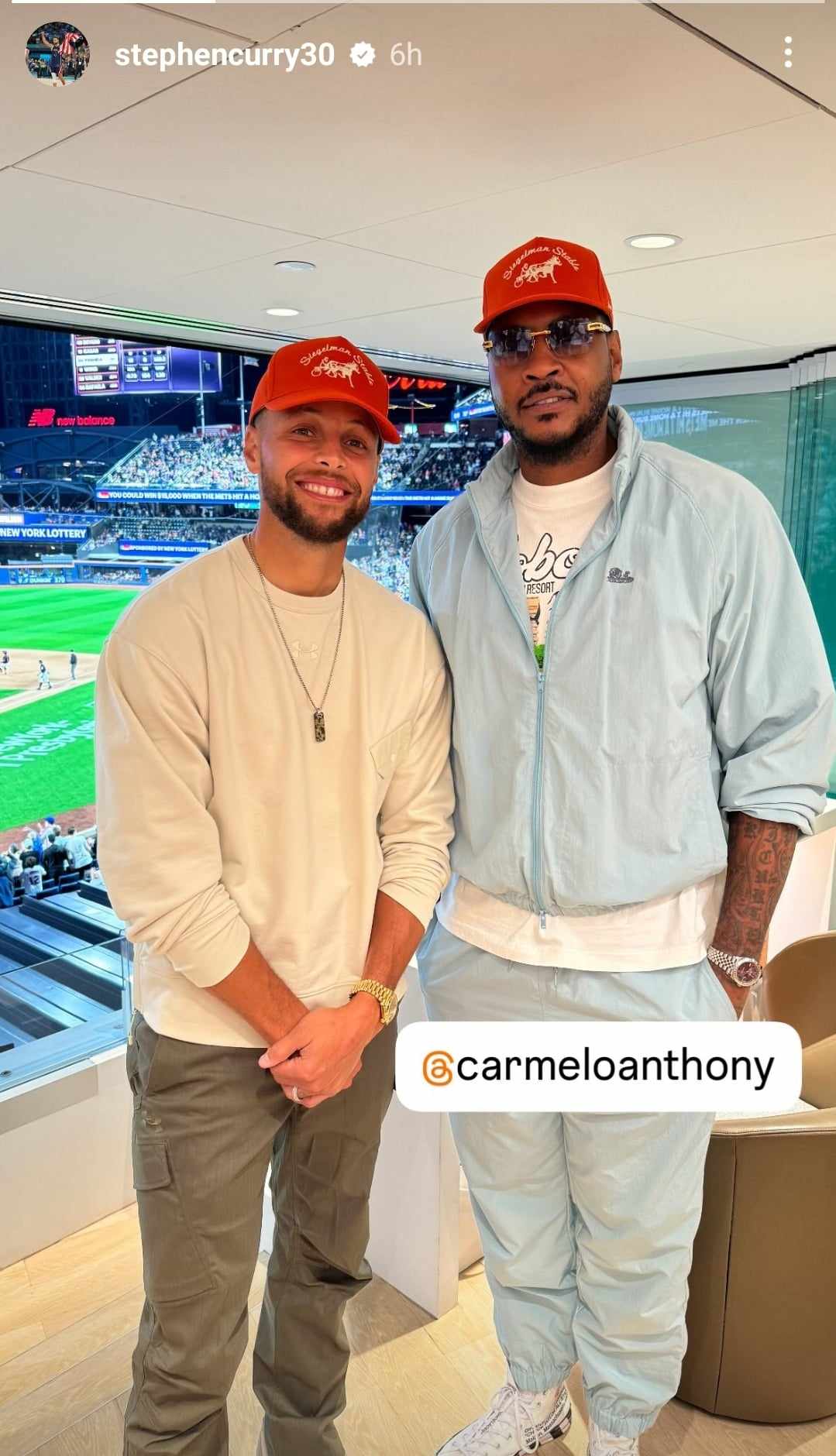 Stephen Curry and Carmelo Anthony