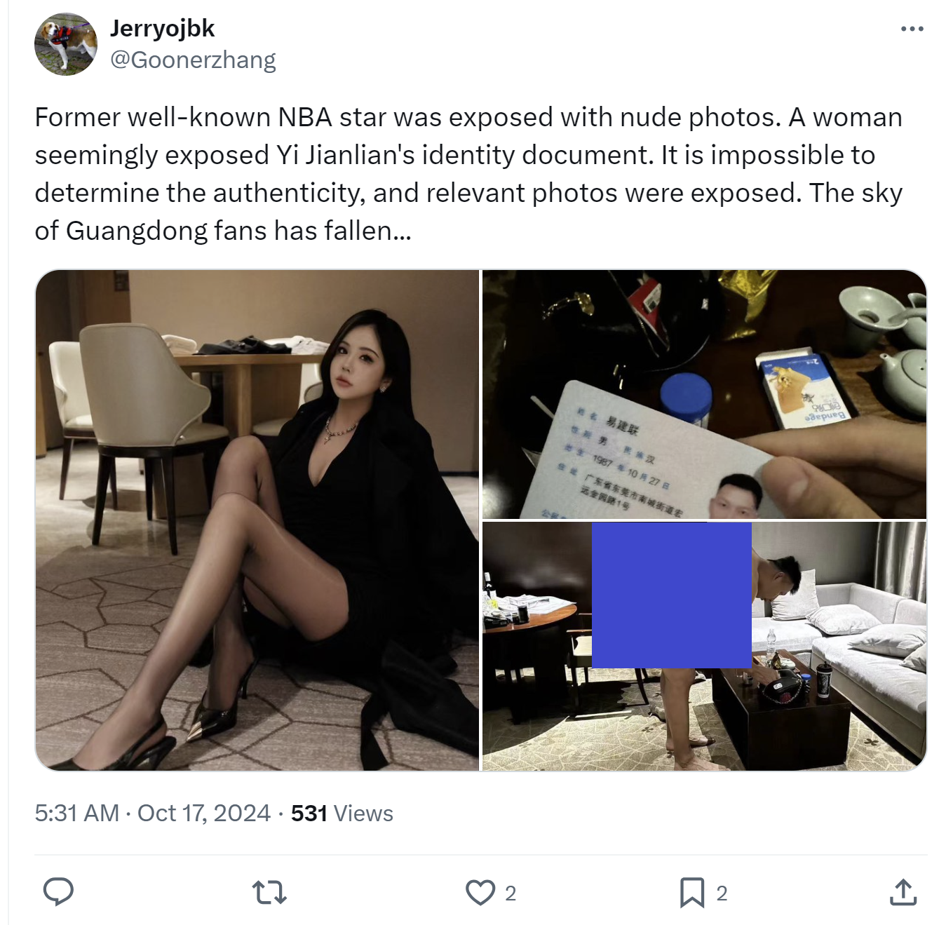 Former Lakers Player Yi Jianlian Allegedly Gets Caught With Proof For Soliciting Prostitute