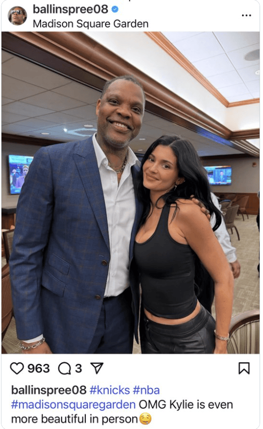  Latrell Sprewell and Kylie Jenner