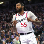Los Angeles Clippers forward Derrick Jones Jr. (55) during the fourth quarter against the Sacramento Kings.