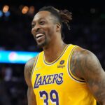 Lakers center Dwight Howard during the fourth quarter against the Warriors at Chase Center