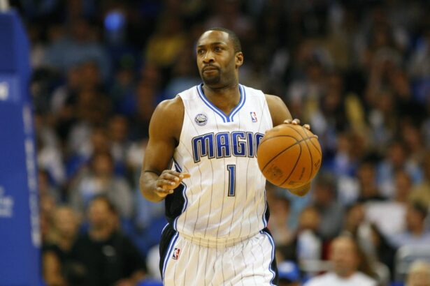 Magic point guard Gilbert Arenas during the second quarter against the Bulls at Amway Center