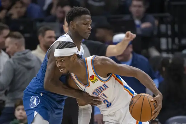 Anthony Edwards and Shai Gilgeous-Alexander