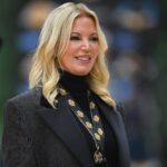 Los Angeles Lakers owner Jeanie Buss attends media day at the UCLA Health and Training Center in El Segundo, Calif.
