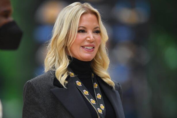 Los Angeles Lakers owner Jeanie Buss attends media day at the UCLA Health and Training Center in El Segundo, Calif.