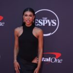 Kendra Andrews on the red carpet before the ESPYS at The Dolby Theatre