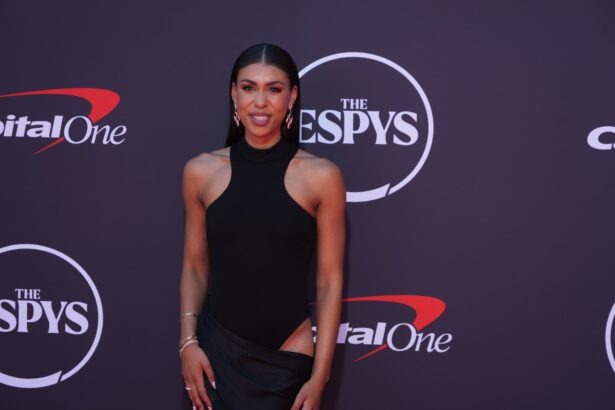 Kendra Andrews on the red carpet before the ESPYS at The Dolby Theatre