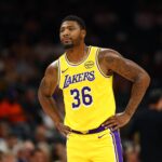 Lakers guard Marcus Smart against the Suns during an NBA preseason game at Mortgage Matchup Center