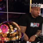 Rashad McCants reacts during the BIG3 League draft at at the Fox Sports Studio