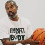 Rasheed Wallace answers questions during a practice for Memphis’ Tennessee Collegiate Academy as they prepare for their first season in Nike EYBL Scholastic League on Sept. 3, 2025 at 237 Woodland Lake Drive in Memphis, Tenn.