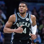 Dec 31, 2024; Indianapolis, Indiana, USA; Milwaukee Bucks forward Giannis Antetokounmpo (34) in the second half against the Indiana Pacers at Gainbridge Fieldhouse. Mandatory Credit: Trevor Ruszkowski-Imagn Images