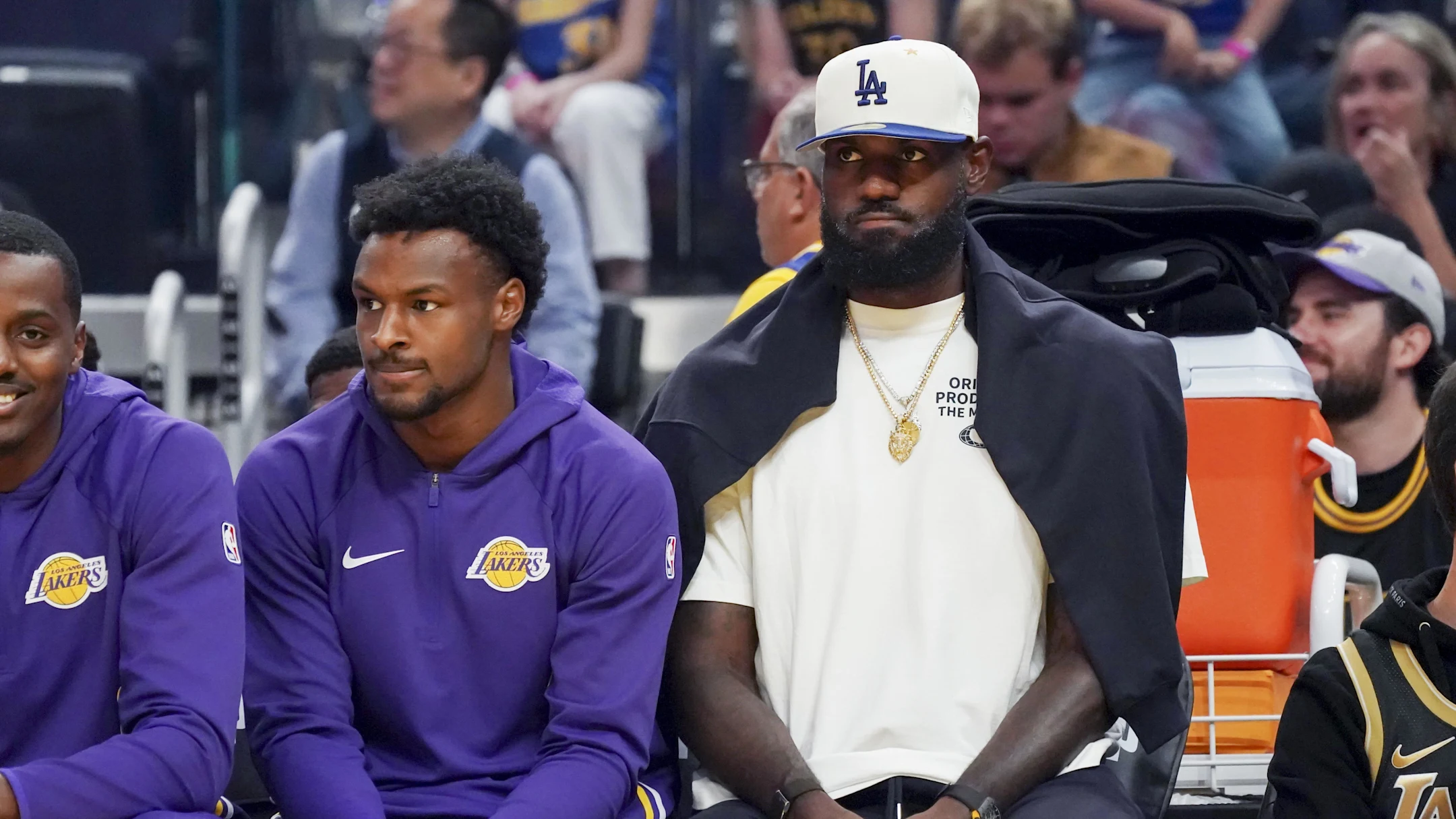 Lakers stars LeBron and Bronny