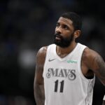 Dallas, Texas, USA; Dallas Mavericks guard Kyrie Irving (11) during the game between the Dallas Mavericks and the Houston Rockets at the American Airlines Center. Mandatory Credit: Jerome Miron-Imagn Images
