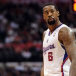 Los Angeles Clippers center DeAndre Jordan (6) in the second half of the game against the Utah Jazz the Staples Center. Clippers won 107-96.