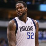 Oct 26, 2012; Dallas, Tx, USA; Dallas Mavericks center Eddy Curry (52) reacts to a foul call during the second half against the Charlotte Bobcats at the American Airlines Center. Dallas won 99-82. Mandatory Credit: Kevin Jairaj-Imagn Images