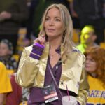 Owner and president of the Los Angeles Lakers Jeanie Buss attends the game against the Utah Jazz at Crypto.com Arena.