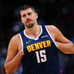 Denver Nuggets center Nikola Jokic (15) during the second half against the Indiana Pacers at Ball Arena.