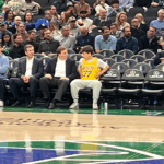 Mavericks Fan Who Flipped Off Patrick Dumont Is Spotted Next To Him Wearing A Lakers Jersey