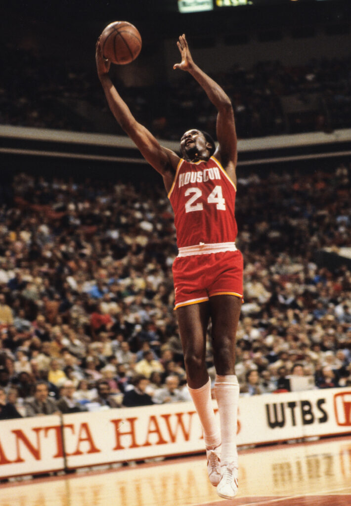 Unknown date and unknown location; USA; FILE PHOTO; Houston Rockets center Moses Malone (24) against the Atlanta Hawks. Mandatory Credit: Malcolm Emmons-USA TODAY Network.