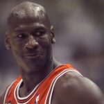 Chicago Bulls guard Michael Jordan in game two of the 1998 NBA Finals against the Utah Jazz at the Delta Center.