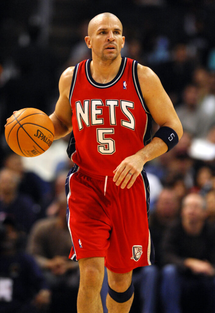 Jan 25, 2007; Los Angeles, CA, USA; New Jersey Nets guard Jason Kidd (2) during the Nets 102-101 loss to the Los Angeles Clippers at the Staples Center. Mandatory Credit: Kirby Lee/Image of Sport-Imagn Images