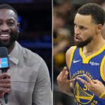 Dwyane Wade Reacts To Stephen Curry Repping His Sneakers At Warriors Game