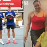 Cooper Flagg and Anthony Davis with their twin siblings.