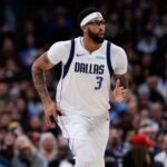 Dec 1, 2025; Denver, Colorado, USA; Dallas Mavericks forward Anthony Davis (3) in the fourth quarter against the Denver Nuggets at Ball Arena. Mandatory Credit: Isaiah J. Downing-Imagn Images