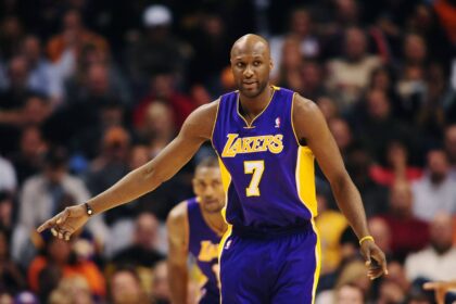 Los Angeles Lakers forward (7) Lamar Odom against the Phoenix Suns at the US Airways Center. The Lakers defeated the Suns 99-95.