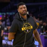 Los Angeles Lakers guard Marcus Smart (36) warms up prior to the game against the Los Angeles Clippers at Crypto.com Arena.