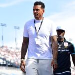 NBA former player Matt Barnes attends the South Point 400 at Las Vegas Motor Speedway.
