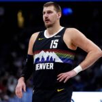 Dec 25, 2025; Denver, Colorado, USA; Denver Nuggets center Nikola Jokic (15) during the second half against the Minnesota Timberwolves at Ball Arena. Mandatory Credit: Ron Chenoy-Imagn Images