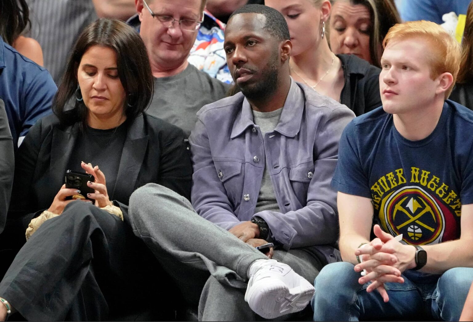 Sports agent Rich Paul attends game five of the 2023 NBA Finals between the Miami Heat and Denver Nuggets at Ball Arena.