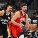 Dec 20, 2025; Denver, Colorado, USA; Houston Rockets center Alperen Sengun (28) moves the ball up the floor during the first half against the Denver Nuggets at Ball Arena. Mandatory Credit: Christopher Hanewinckel-Imagn Images