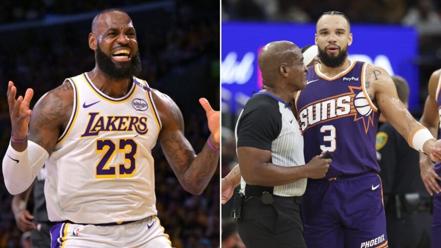 LeBron James Gets Heated; Yells At Officials Amid Aggressive Battle With Dillon Brooks