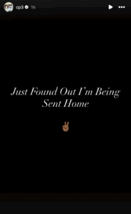 Chris Paul's story after being informed about the Clippers' decision.