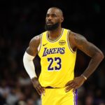 Phoenix, Arizona, USA; Los Angeles Lakers forward LeBron James (23) against the Phoenix Suns at Mortgage Matchup Center. Mandatory Credit: Mark J. Rebilas-Imagn Images