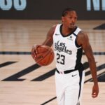 Lake Buena Vista, Florida, USA; LA Clippers guard Lou Williams (23) controls the ball against the Denver Nuggets in the first quarter of a NBA basketball game at AdventHealth Arena. Mandatory Credit: Kim Klement-Imagn Images