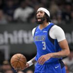 Dallas Mavericks forward Anthony Davis (3) in action during the game between the Dallas Mavericks and the Brooklyn Nets at the American Airlines Center.