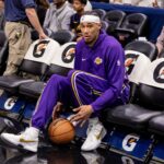 Jan 6, 2026; New Orleans, Louisiana, USA; Los Angeles Lakers center/forward Jaxson Hayes (11) during warm ups before the game against the New Orleans Pelicans at Smoothie King Center. Mandatory Credit: Stephen Lew-Imagn Images