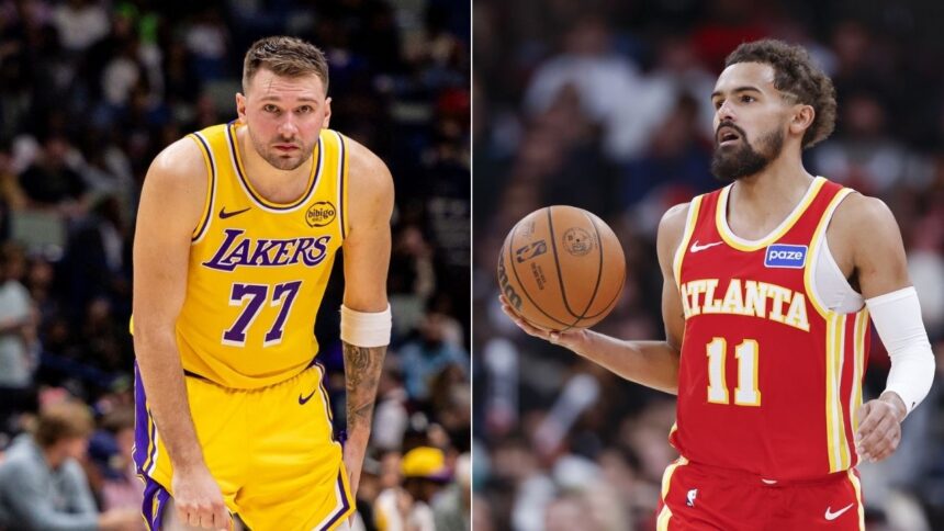Lakers Star Luka Doncic Reacts As Trae Young Gets Traded Mid-Game From Hawks To Wizards