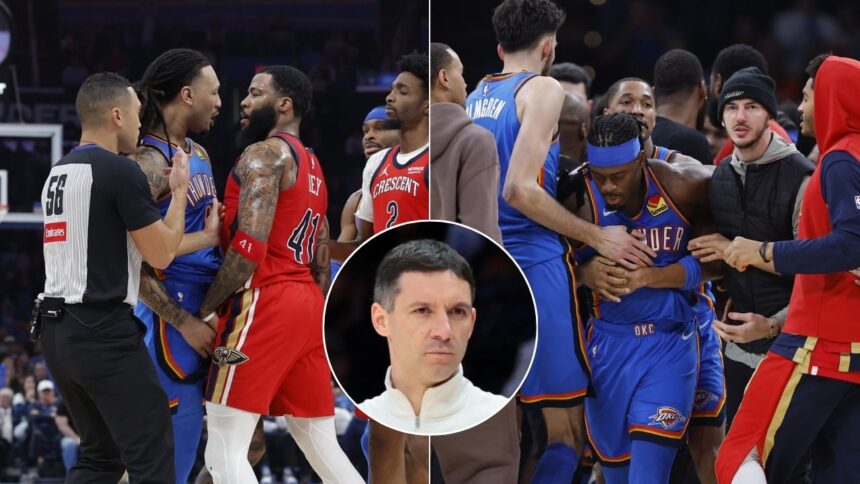 Mark Daigneault Blames Critical Officiating Errors For Multiple Fights In Last Two Minutes Of Thunder Game