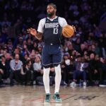 Jan 19, 2026; New York, New York, USA; Dallas Mavericks forward Naji Marshall (13) at Madison Square Garden. Mandatory Credit: Wendell Cruz-Imagn Images