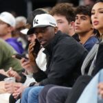 Sports agent Rich Paul watches in the second half of the game between the Sacramento Kings and the LA Clippers at Intuit Dome.