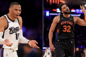 NBA Fans Ridicule Karl-Anthony Towns As Russell Westbrook Bullies Knicks Star In A Viral Post Up Play