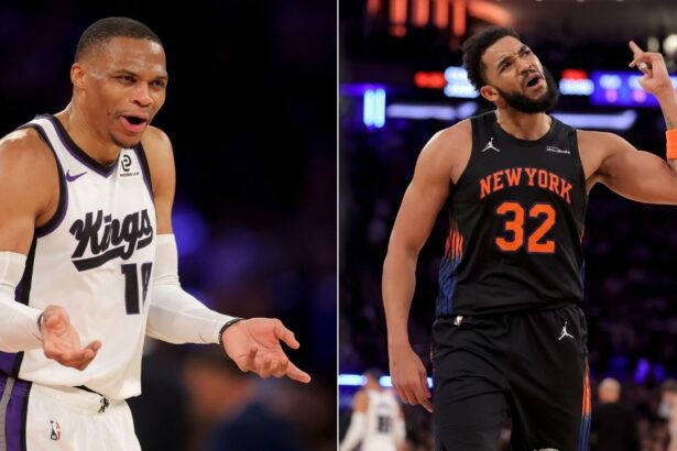 NBA Fans Ridicule Karl-Anthony Towns As Russell Westbrook Bullies Knicks Star In A Viral Post Up Play