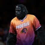 Phoenix Suns mascot The Gorilla at Mortgage Matchup Center.